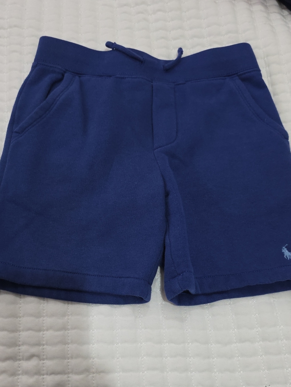 Ralph Lauren Kids Royal Blue Cotton Drawstring Shorts